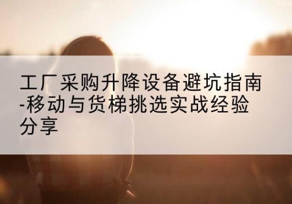 木垒移动式升降机怎么选-工厂采购升降设备避坑指南-移动与货梯挑选实战经验分享